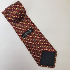 Alexander Lloyd Burgundy and Diamonds 100% Silk Handmade Necktie 68x4 Long